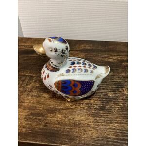 Vintage Leonardo Collection Cloisonné Type Painted Duck Made In Japan Oriental